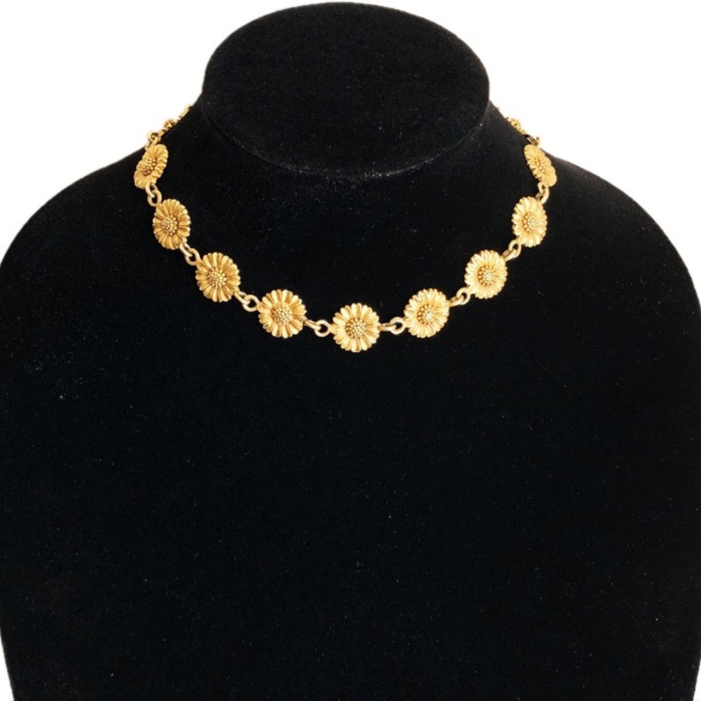 Vintage Signature Sunflower Necklace - Picture 3 of 6